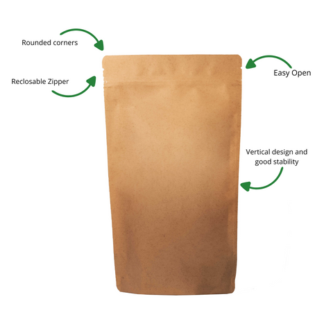 Bolsa Doypack ReciKraft Protect reciclable mediana con Zip