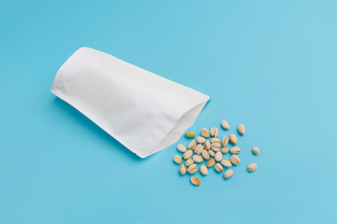 Sac Doypack ReciWhite recyclable de taille moyenne avec fermeture éclair