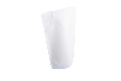 Sac Doypack ReciWhite recyclable de taille moyenne avec fermeture éclair