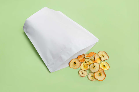 Grand sac Doypack recyclable ReciWhite avec fermeture éclair