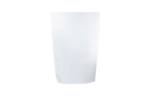 Grand sac Doypack recyclable ReciWhite avec fermeture éclair