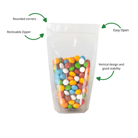 Medium Recyclable Doypack ReciClear Zip Bag
