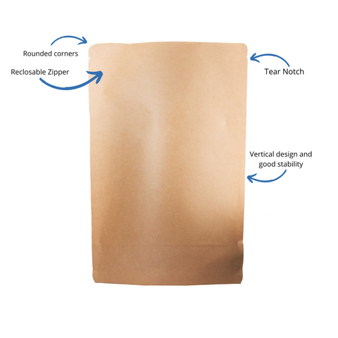 Large recyclable PureKraft Doypack bag