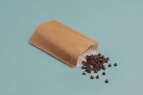 Petit sac Doypack recyclable ReciKraft Protect avec fermeture éclair et valve