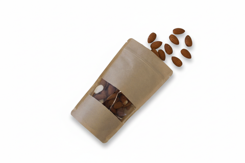 Bolsa Doypack KraftVision pequeña con Ventana y Zip