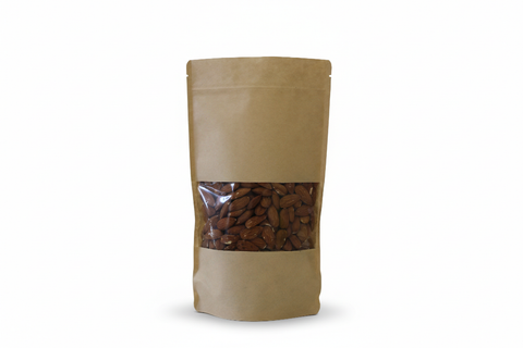 Bolsa Doypack KraftVision mediana con Ventana y Zip